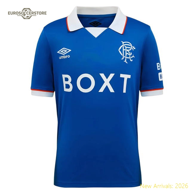 Rangers Children 2025 Home Jersey Shirt Football Fan For Football Fans