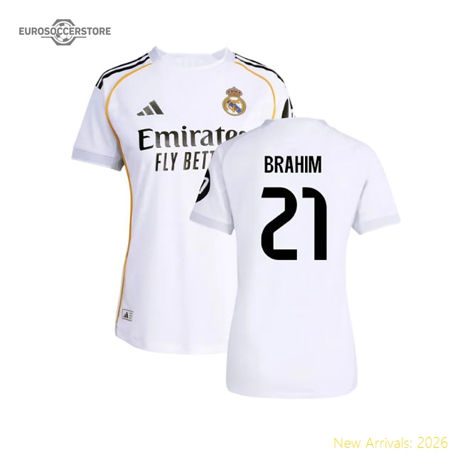 2025-2026 Real Madrid Home Fan Wear Women'S 2026 Real Shirt Soccer Wear