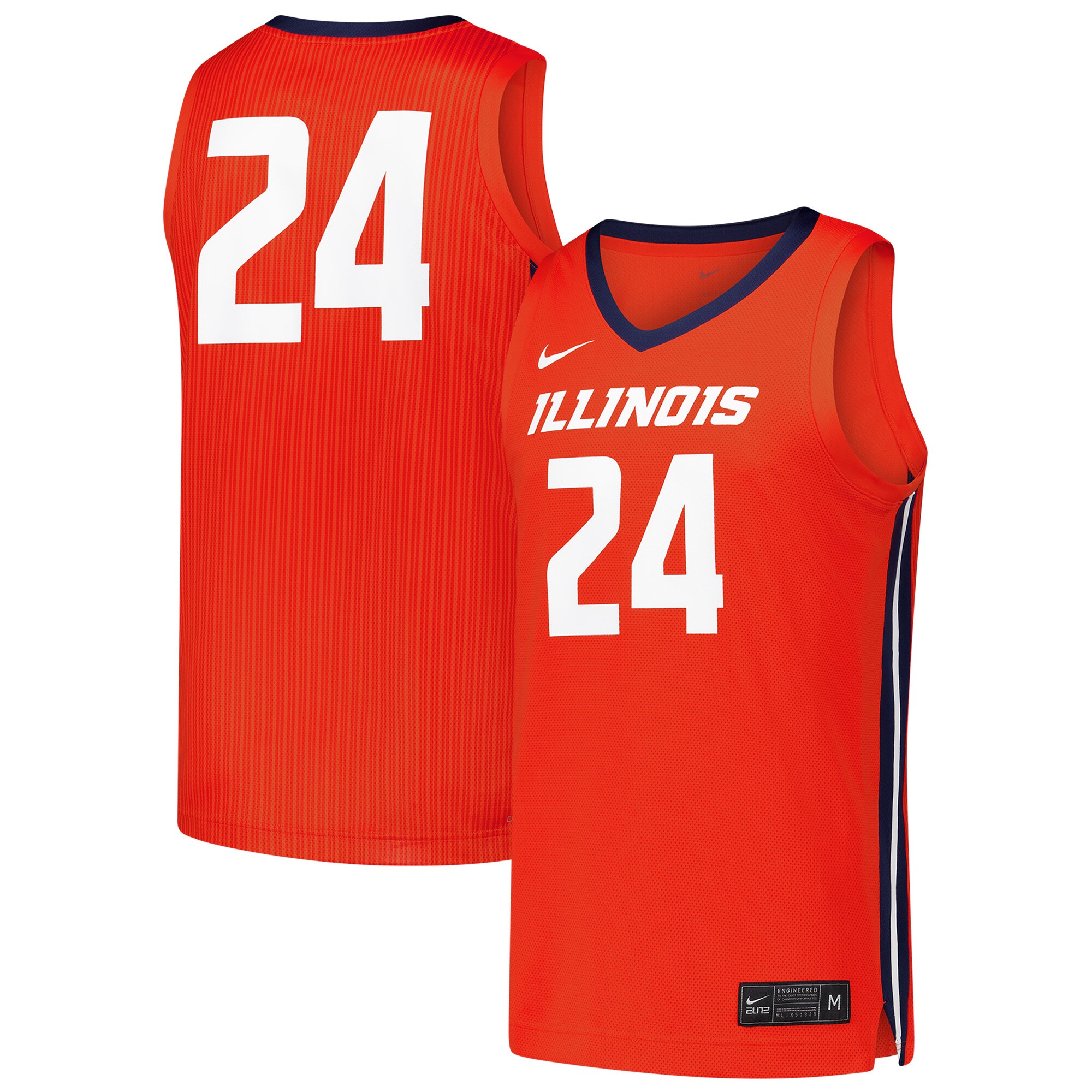 [DDG] Illinois Fighting Illini Replica Basketball Jersey - Orange