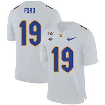 Men's None White 2024 comfortable Dontez Ford #19 game jersey Jersey