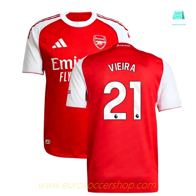2025-2026 Arsenal Authentic Home Shirt (Vieira 21)