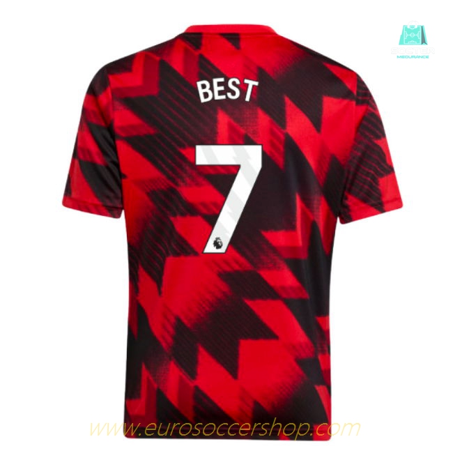 2025-2026 Man Utd Pre-Match Shirt (Red) - Kids (Best 7)