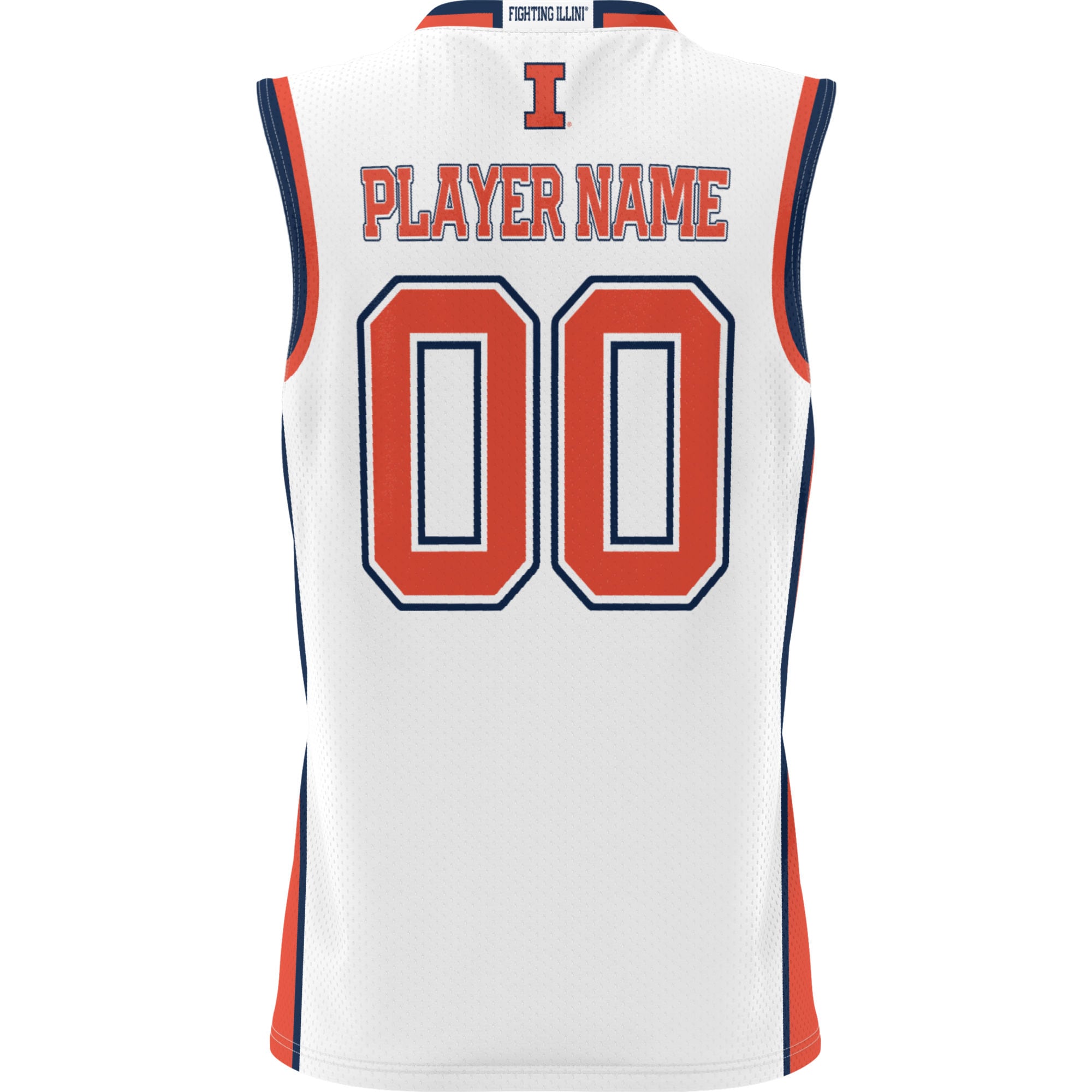 [NJP] Illinois Fighting Illini GameDay Greats Youth NIL Pick-A-Player Lightweight Men's Basketball Jersey - White