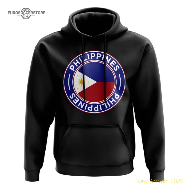 Superior Philippines Football Badge Hoodie (black) - World Cup Edition