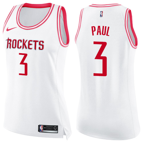 Top-Grade Rockets NBA Swingman Jersey #3 Chris Paul 2024 Icon - White