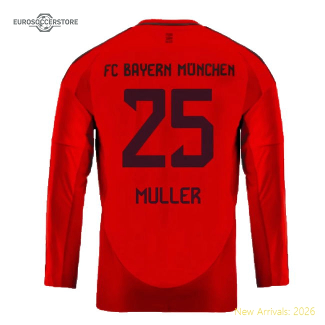 Soft Football Team Kids Muller Jersey 2024-2025 Machine-washable
