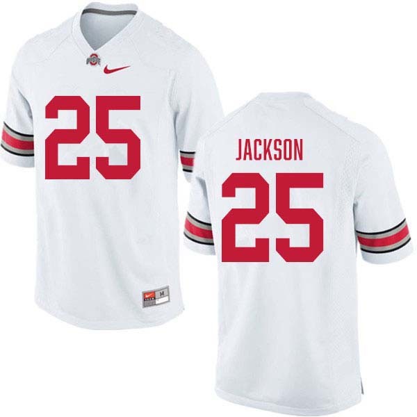 Men Ohio State Buckeyes #25 Bo Jackson White Nike Stitch Jerseys