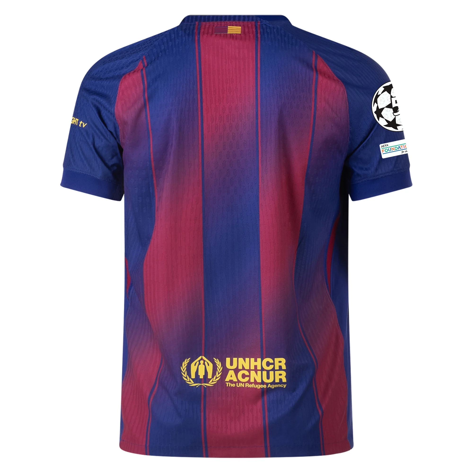 Barcelona Gold) 2025-2026 UCL Home Jersey – Authentic Shirt