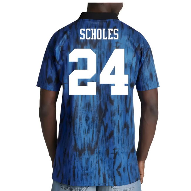 Intense Football Man Utd Away Retro Shirt Scholes #24 Elite Perfor...