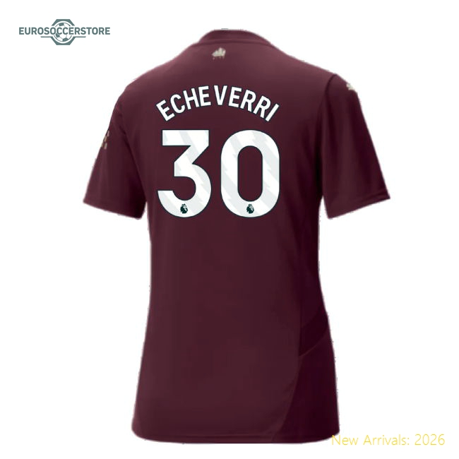 Man City Echeverri Stylish Womens Jersey Aeroready Flattering