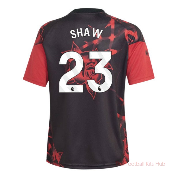 Man Utd 2026-2027 Home Pre-Match Shirt (Kids) (Shaw 23)