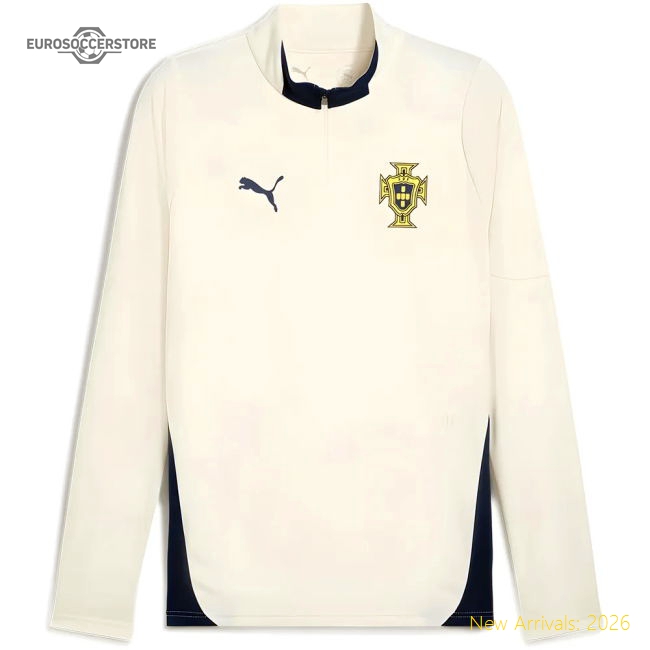 2025-2026 Portugal Training 1/4 Zip Top (Sugared Almond)