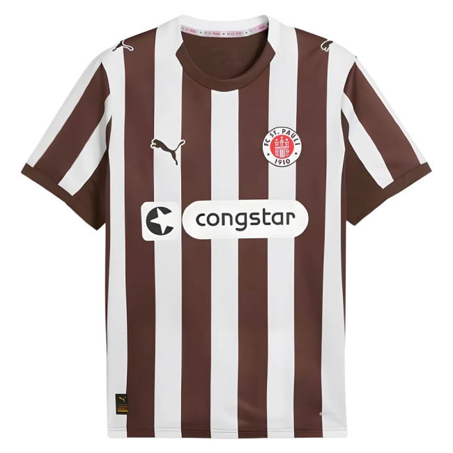 St Pauli 2025-2026 Home Jersey - Adult