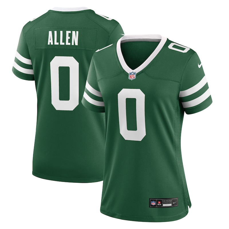 None Braelon Allen New York Jets Football Franchise Team Spirit Wear