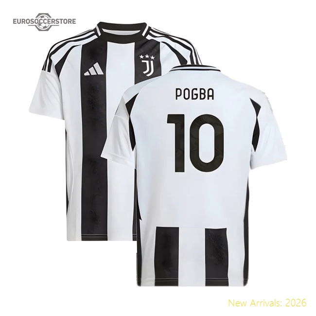 Juventus Children 2024 Home Jersey Shirt Football Fan Match Day Essential