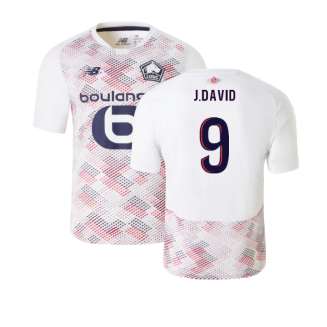 Away Club Teams,Lille 2024-2025 Lille Jersey Shirt (J.David 9)
