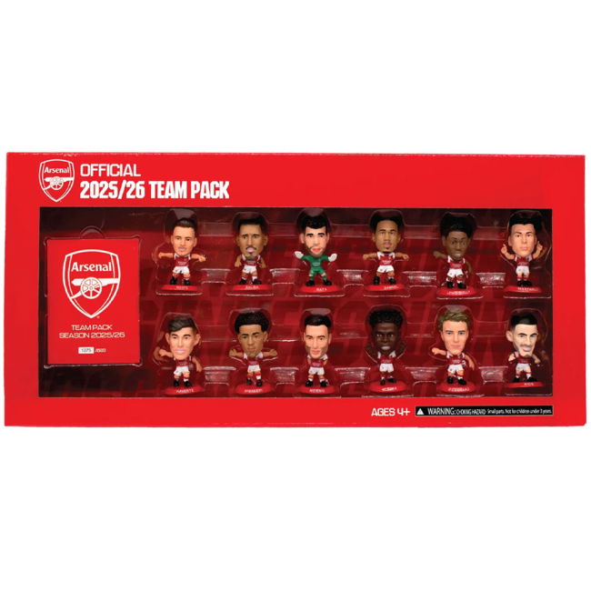 25-26 Arsenal Official Home Soccer Jersey Arsenal FC SoccerStarz Se...