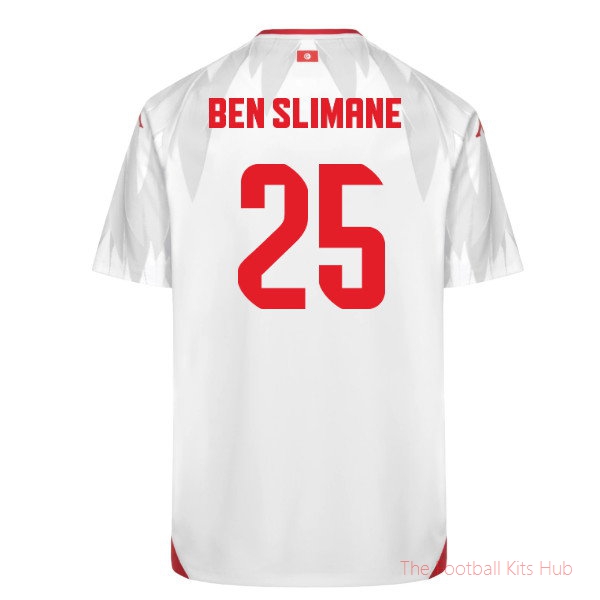 Team Football Tunisia 2026-2027 Home Shirt (Ben Slimane 25)