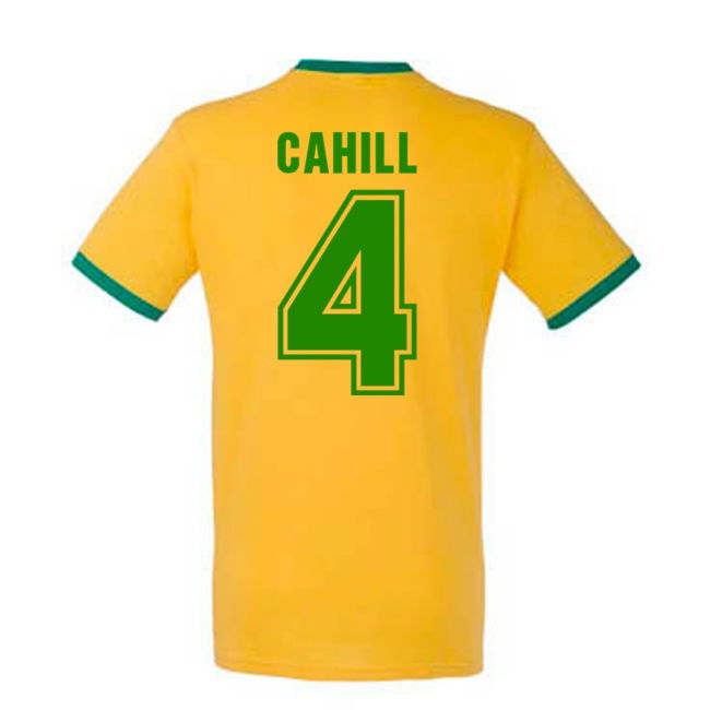 Kit Tim Cahill Australia Ringer Tee (Yellow) Authentic Professional