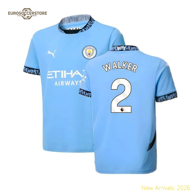 Manchester City Children 2024 Home Jersey Shirt Football Fan Game Day For Football Fans