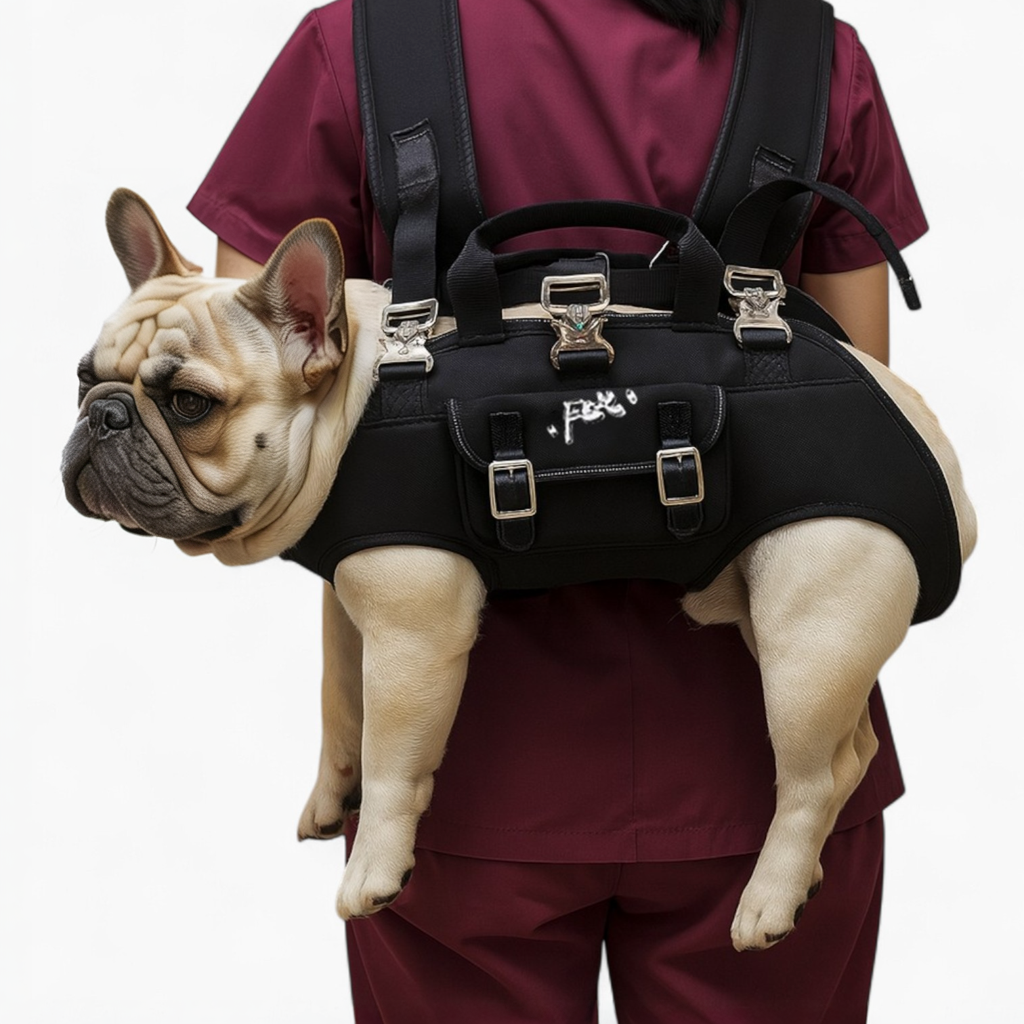 Fashion-Forward Carrypaw Frenchie Side Carry Backpack – Portable Ligh...