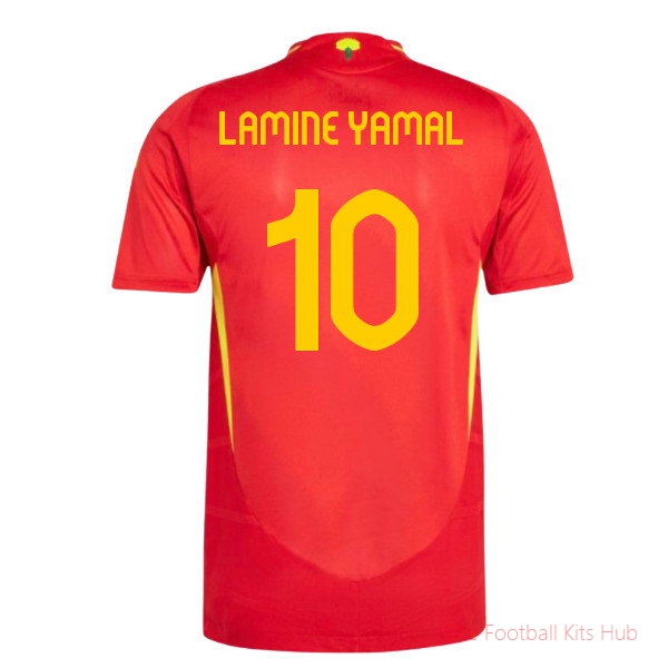 2024-2025 Spain Authentic Home Shirt (Lamine Yamal 10)