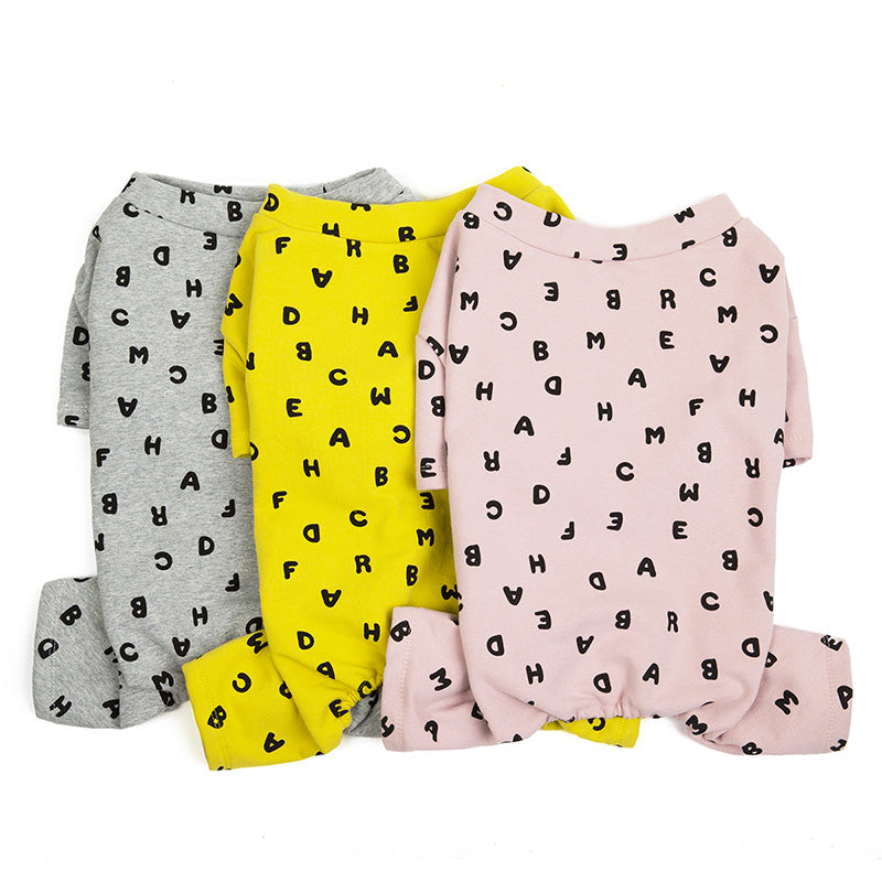 Letter Print Winter Clothes for French Bulldog (WS310)