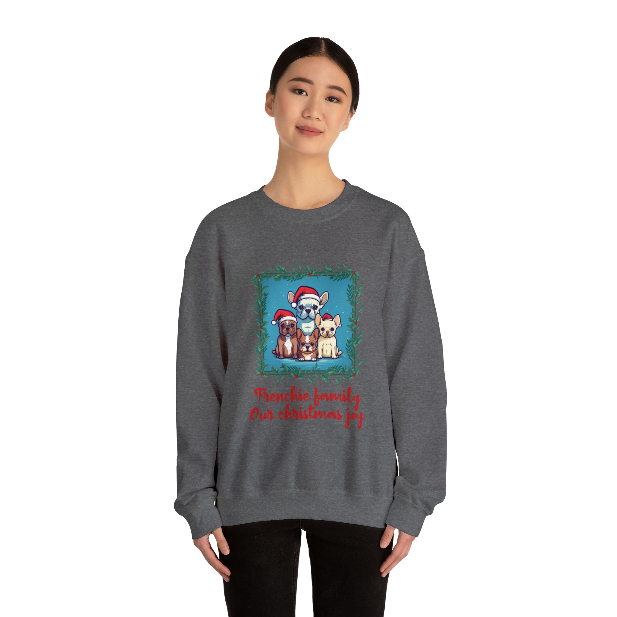 French Bulldog Frenchie Family Sweater Unisex Sweatshirt Durable Dog Item
