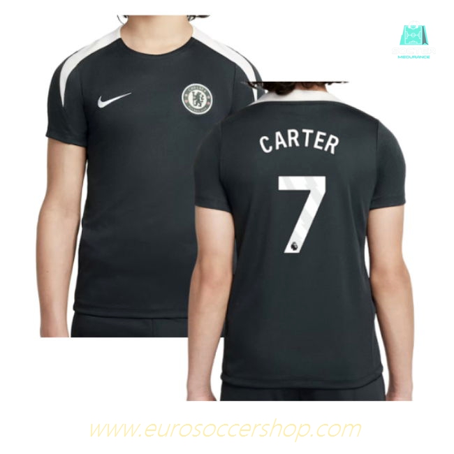 2025-2026 Chelsea Strike Training Shirt (Green) - Kids (Carter 7)