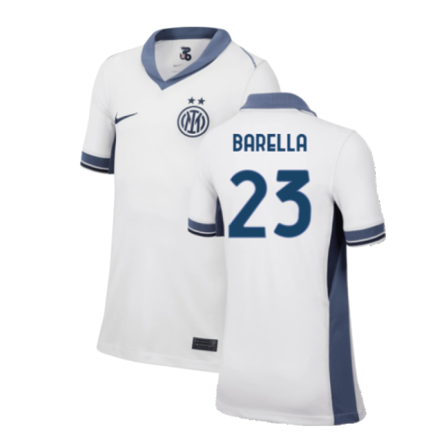 Inter Milan Barella Away Jersey Italian Football Kappa Kombat