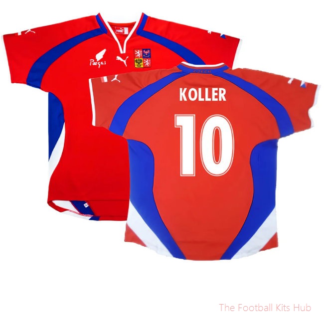 Czech Republic 2000-02 Home Shirt ((Excellent) L) (Koller 10)