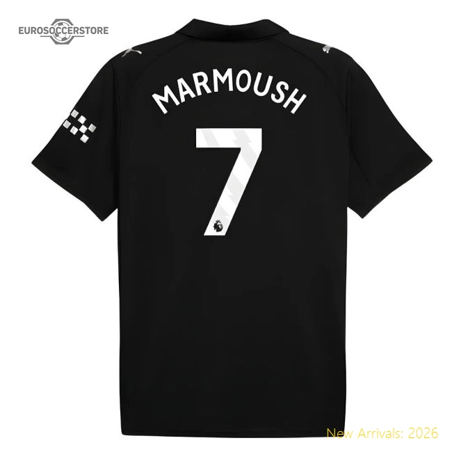 2025-2026 City Man Away Jersey (Marmoush 7) English Football Collection