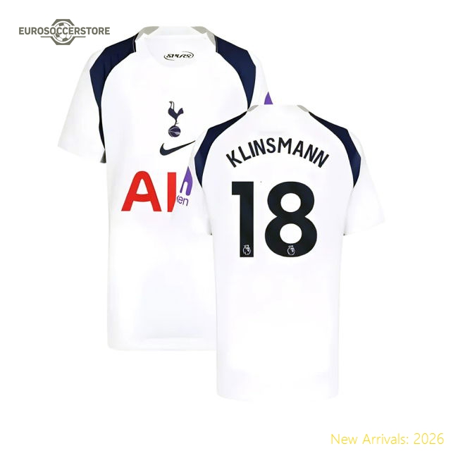 2025-2026 Tottenham Hotspur Home Shirt (Kids) (Klinsmann 18)