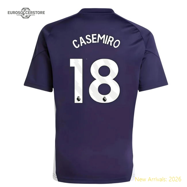 2025-2026 Man Utd Training Jersey (Aurora Plum) - Kids (Casemiro 18)