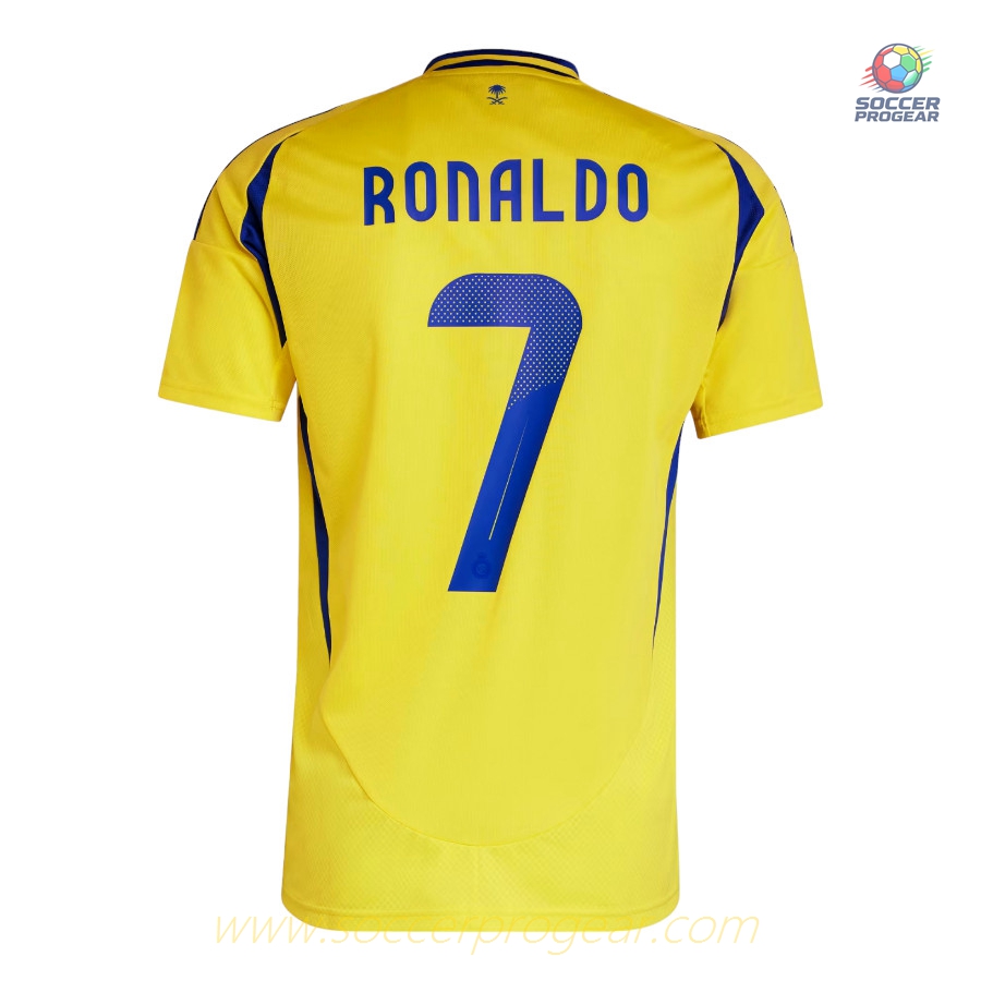 AL Nassr Ronaldo Youth Home Soccer Football Shirt 2024-2025 Season