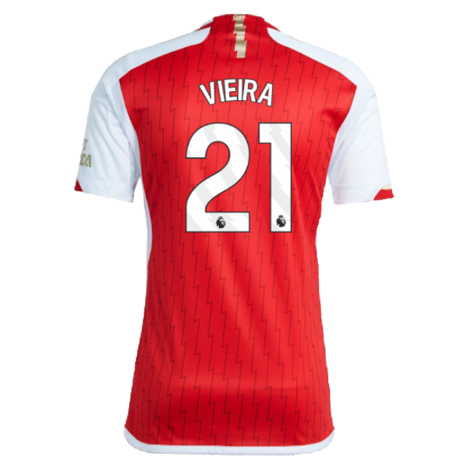 Vieira 21 New Breathable Arsenal Home Match Shirt