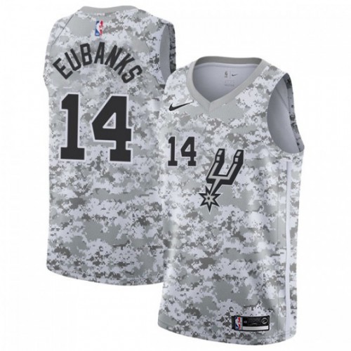 SA Spurs Drew Eubanks #14 Superior 2024 Earned NBA Swingman Jersey