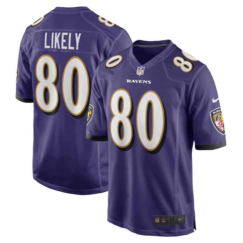None Isaiah Likely BAL Ravens Timeless Authentic Jersey Game Day Wear