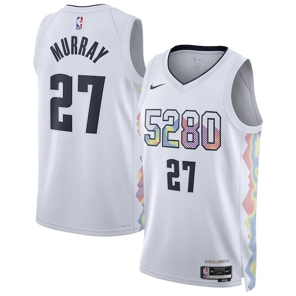 Jamal Murray DEN Swingman Jersey - trendy authentic - White sports