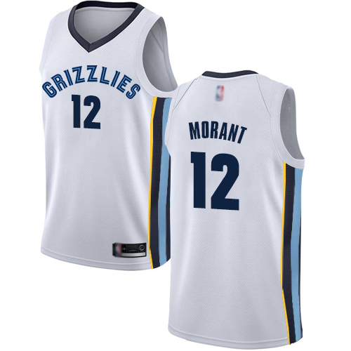 Grizzlies Ja Morant #12 Official 2024 Icon NBA Swingman Jersey White