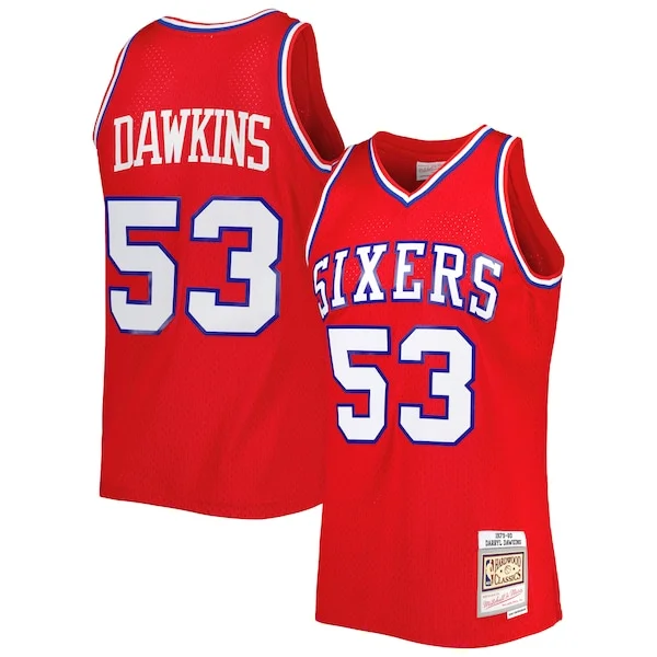 Darryl Dawkins PHI Swingman Jersey - fashionable Basketball - Red