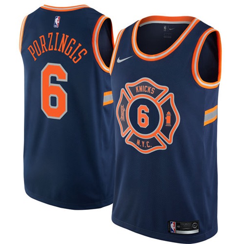 POR York Knicks #6 Nike Jersey NBA Fan Apparel Basketball Jersey