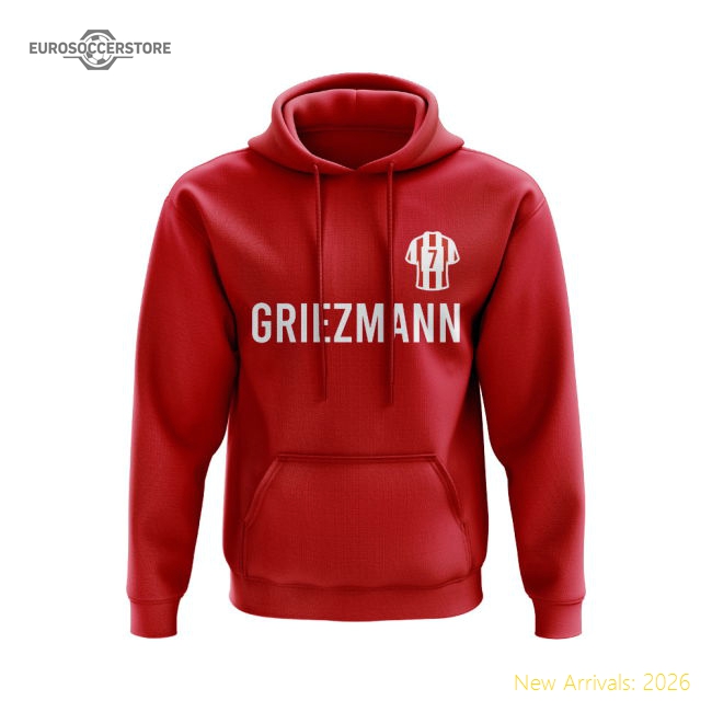 Performance Antoine Griezmann Atletico Madrid Number Hoody (Red)