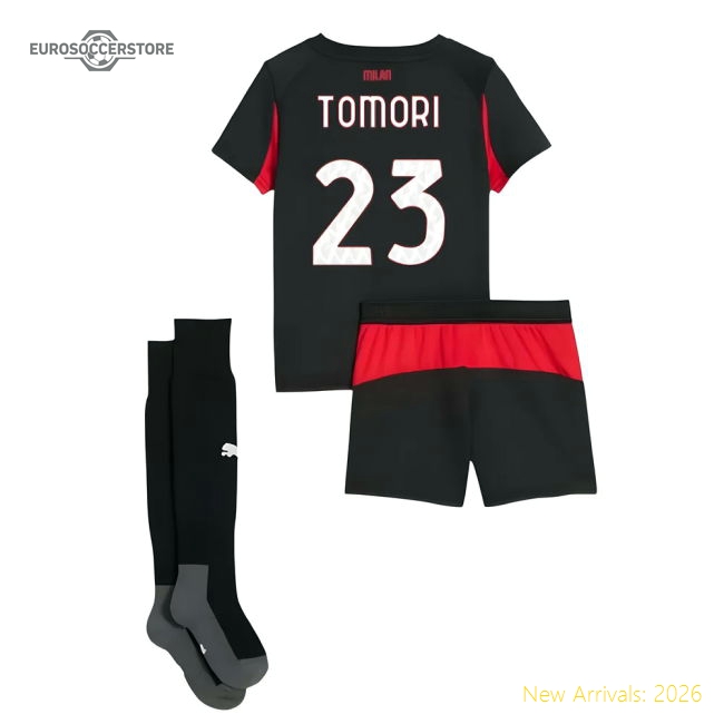 2025-2026 AC Milan Home Mini Kit (Tomori 23)