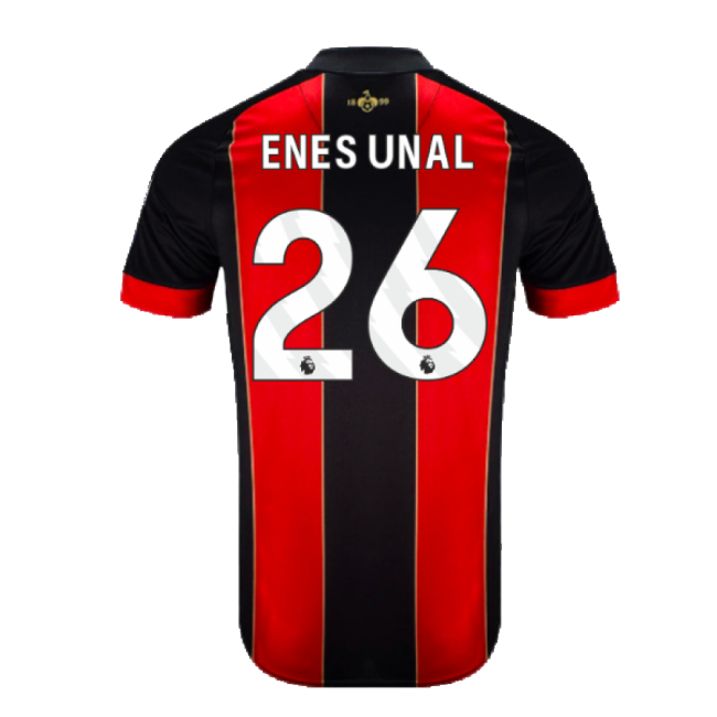2024-2025 Bournemouth Home Shirt Enes Unal 26 For Premier League Fans