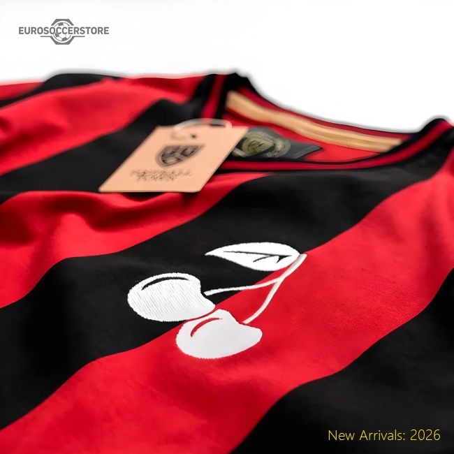 Official Bournemouth The Cherry Home Retro Football Shirt - Premium