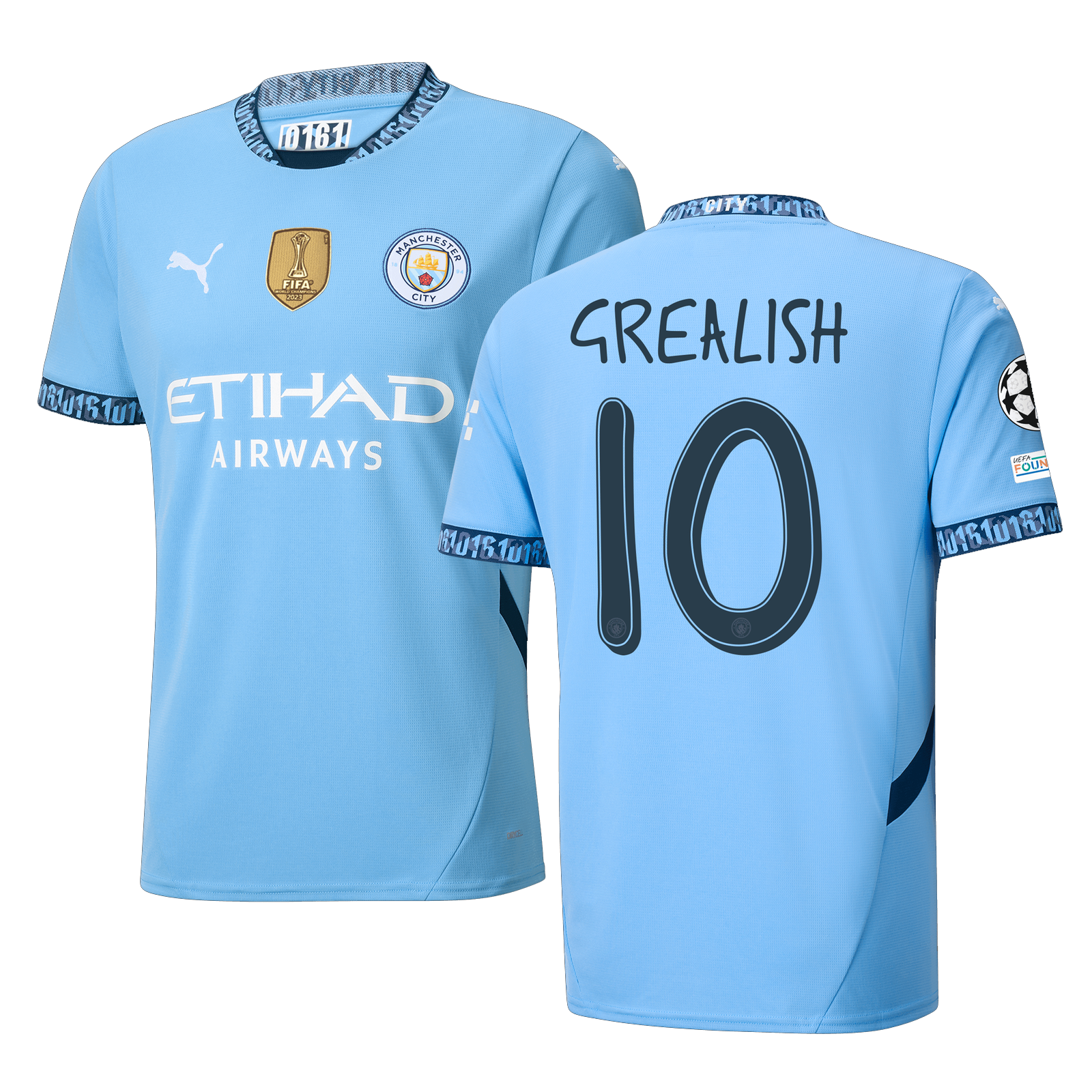 Manchester City FC Grealish 2024-2025 UCL Home Jersey – Authentic Shirt