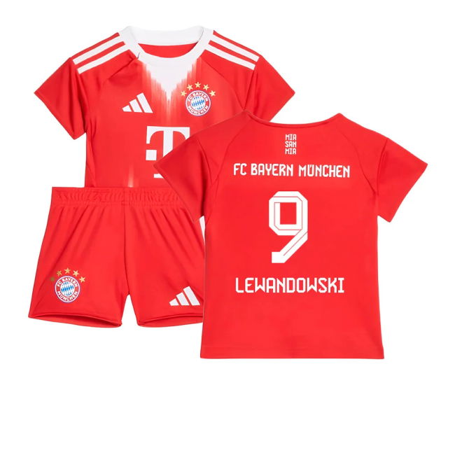 Lewandowski 9 High Quality Bayern Munich 2025-2026 Home Kit (Baby)