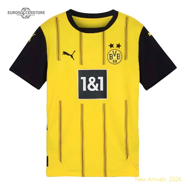 2024-2025 Dortmund Borussia Home Top Football Jersey (Kids)