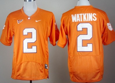Men's Clemson Tigs Sammy Watkins #2 premium Orange 2024 durabl Jersey